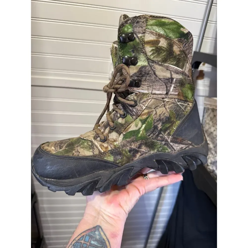 RealTree 3M Thinsulate Waterproof Ultra 400 Grams Hunting Boots Size 8.5